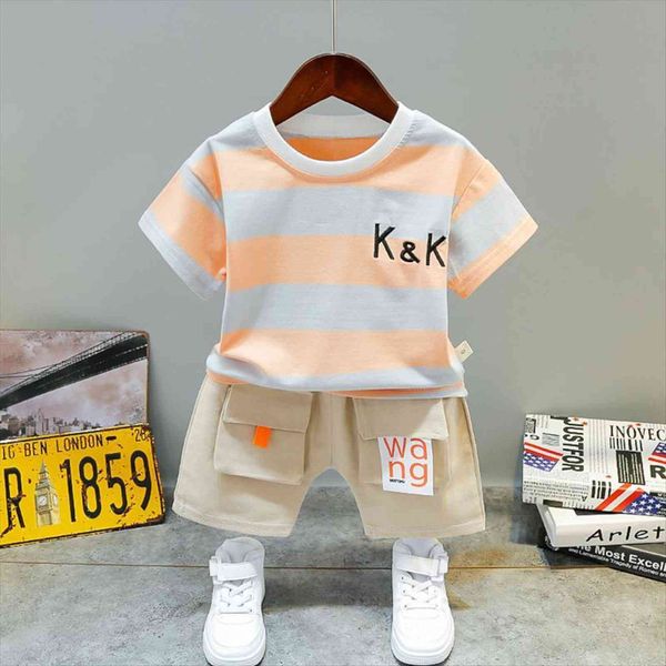 kids boys clothing sets summer cute striped short sleeve t shirts with shorts baby toddler cotton clothes, White
kids boys clothing sets summer cute striped short sleeve t shirts with shorts baby toddler cotton clothes, White