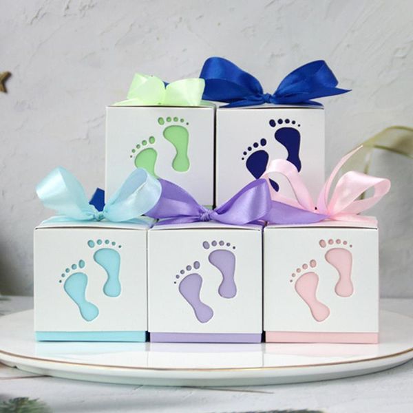 gift wrap 50/100pcs baby foot candy box container favor and gifts boxes with ribbon
gift wrap 50/100pcs baby foot candy box container favor and gifts boxes with ribbon