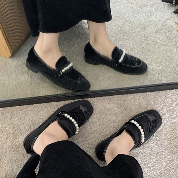 2021 New Women Boat Shoe Plaid Pearls Loafers Square Toe Slip on Shoes Low Heels Dress Shoes Retro Patchwork zapatos mujer 8906NDress Shoes, Black chain
2021 New Women Boat Shoe Plaid Pearls Loafers Square Toe Slip on Shoes Low Heels Dress Shoes Retro Patchwork zapatos mujer 8906NDress Shoes, Black chain