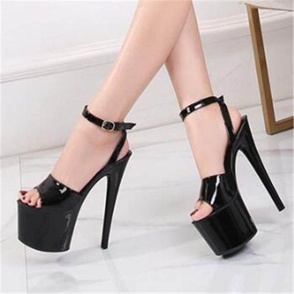 sandals women summer open toed high heels female candy colors party shoes 15 cm platform nightclub wedding dress stilettos, Black
sandals women summer open toed high heels female candy colors party shoes 15 cm platform nightclub wedding dress stilettos, Black
