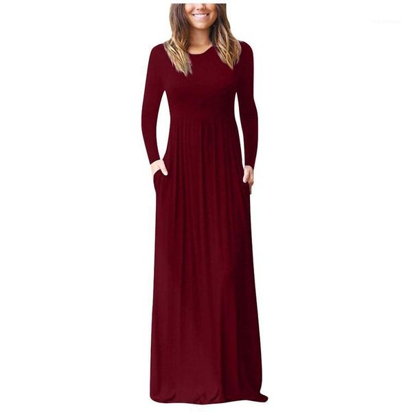 casual dresses women evening party dress 2021 elegant solid color long sleeve draped maxi with pockets loose vestido, Black;gray
casual dresses women evening party dress 2021 elegant solid color long sleeve draped maxi with pockets loose vestido, Black;gray