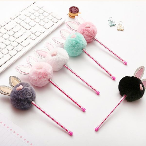 gel pens creative cute long ear warm ball plush pen ink promotional gift stationery school & office supply
gel pens creative cute long ear warm ball plush pen ink promotional gift stationery school & office supply