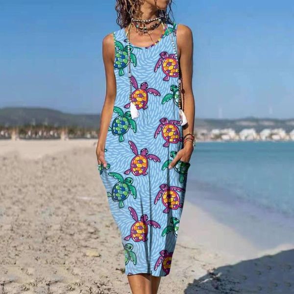 casual dresses cartoon print summer beach dress women loose sleeveless sundress with pockets outwear midi vestidos de verano, Black;gray
casual dresses cartoon print summer beach dress women loose sleeveless sundress with pockets outwear midi vestidos de verano, Black;gray