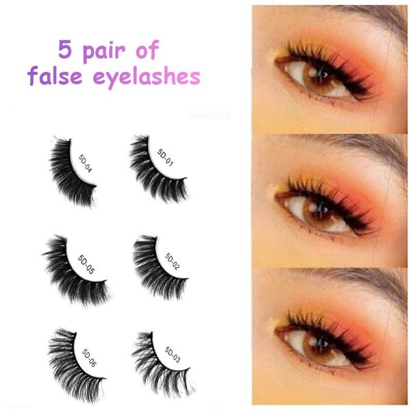 false eyelashes 5 pairs faux mink hair wispy fluffy long lashes natural handmade fake eye makeup extension tool fashion
false eyelashes 5 pairs faux mink hair wispy fluffy long lashes natural handmade fake eye makeup extension tool fashion