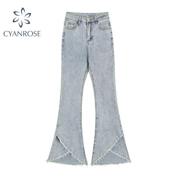 women's jeans chic flare for women high waisted front slit burring design vintage streetwear 2021 summer fashion female long trouser, Blue
women's jeans chic flare for women high waisted front slit burring design vintage streetwear 2021 summer fashion female long trouser, Blue