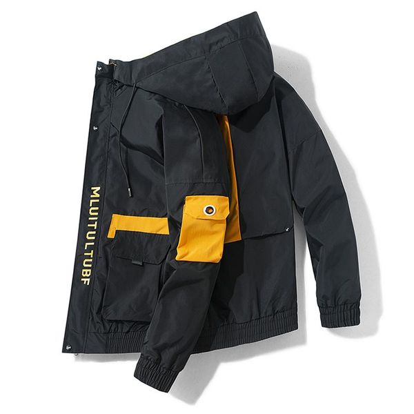 men's jackets men streetwear hip hop bomber jacket 2021 man harajuku muti pockets cargo outwear overcoat, Black;brown
men's jackets men streetwear hip hop bomber jacket 2021 man harajuku muti pockets cargo outwear overcoat, Black;brown