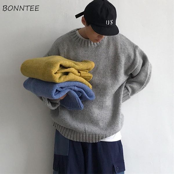men's sweaters classic solid pullovers men loose all-match basic oversize casual knitwear teens autumn simple ins chic streetwear retro, White;black
men's sweaters classic solid pullovers men loose all-match basic oversize casual knitwear teens autumn simple ins chic streetwear retro, White;black