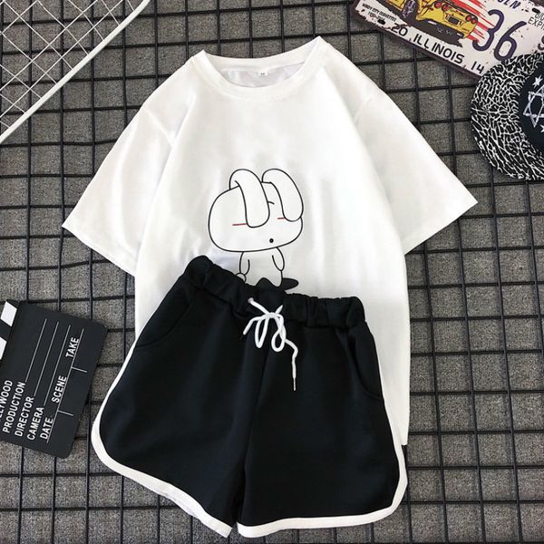 milinsus new 2021 summer plus size women sets print t shirts + black shorts 2 piece set female casual sweat suits cartoon suit y19062601, White
milinsus new 2021 summer plus size women sets print t shirts + black shorts 2 piece set female casual sweat suits cartoon suit y19062601, White