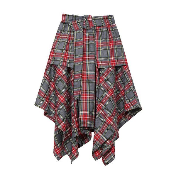 skirts 2021 hong kong style retro big swing mid-length a-line skirt irregular plaid high waist women, Black
skirts 2021 hong kong style retro big swing mid-length a-line skirt irregular plaid high waist women, Black