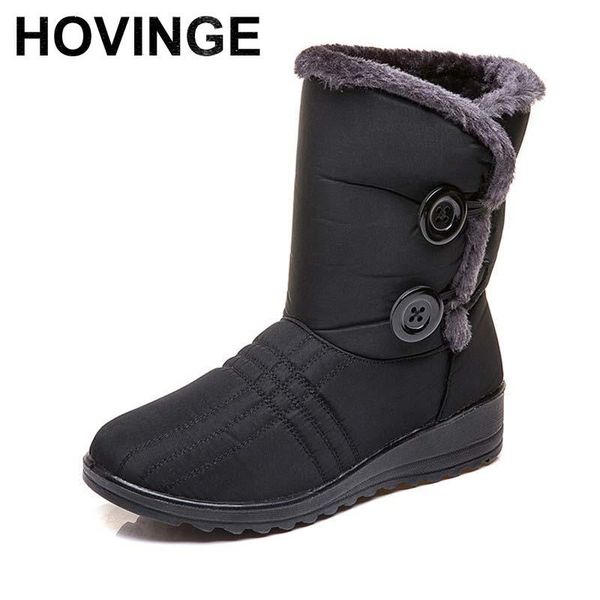 boots hovinge women winter button snow waterproof cloth plush keep warm for cotton shoes woman botas, Black
boots hovinge women winter button snow waterproof cloth plush keep warm for cotton shoes woman botas, Black