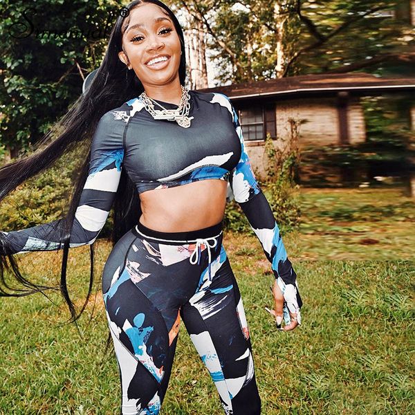 casual sportswear workout fitness 2 piece set women long sleeve tie dye print outfits crop and leggings co-ord sets, White;black
casual sportswear workout fitness 2 piece set women long sleeve tie dye print outfits crop and leggings co-ord sets, White;black