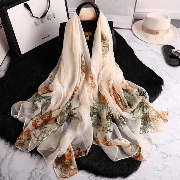 scarves chiffon scarf spring crocodile wrinkle large printed shawl dual use xia hai border guard towel bamboo leaf beach, Blue;gray
scarves chiffon scarf spring crocodile wrinkle large printed shawl dual use xia hai border guard towel bamboo leaf beach, Blue;gray