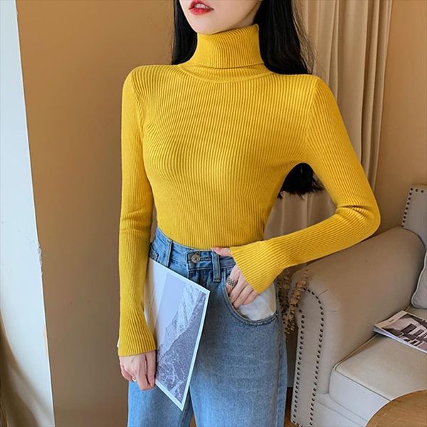 autumn winter long sleeve womens sweater knitted foldover turtleneck ribbed pull soft warm femme jumper pullover, White;black
autumn winter long sleeve womens sweater knitted foldover turtleneck ribbed pull soft warm femme jumper pullover, White;black