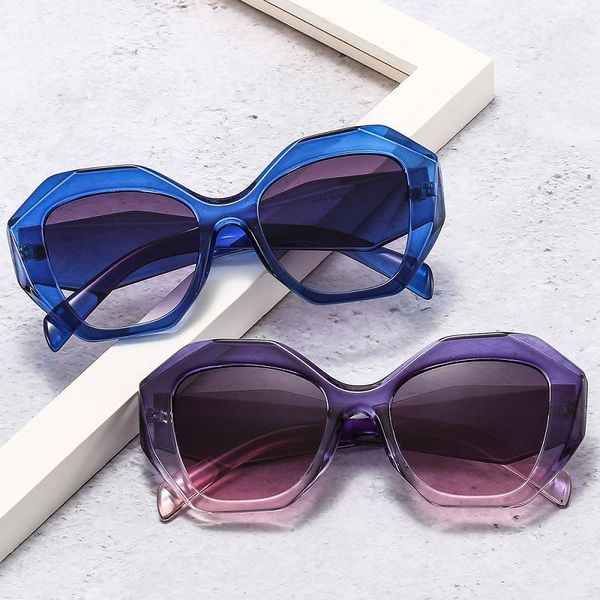 sunglasses zly 2021 hexagon women men gradients lens pc diamond style frame designer fashion sun glasses uv400, White;black
sunglasses zly 2021 hexagon women men gradients lens pc diamond style frame designer fashion sun glasses uv400, White;black