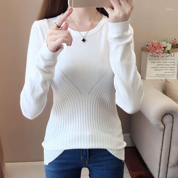 women's sweaters o-neck basic autumn winter casual slim sweater women black pink knit pullovers long sleeve soft female jumper 2021, White;black
women's sweaters o-neck basic autumn winter casual slim sweater women black pink knit pullovers long sleeve soft female jumper 2021, White;black