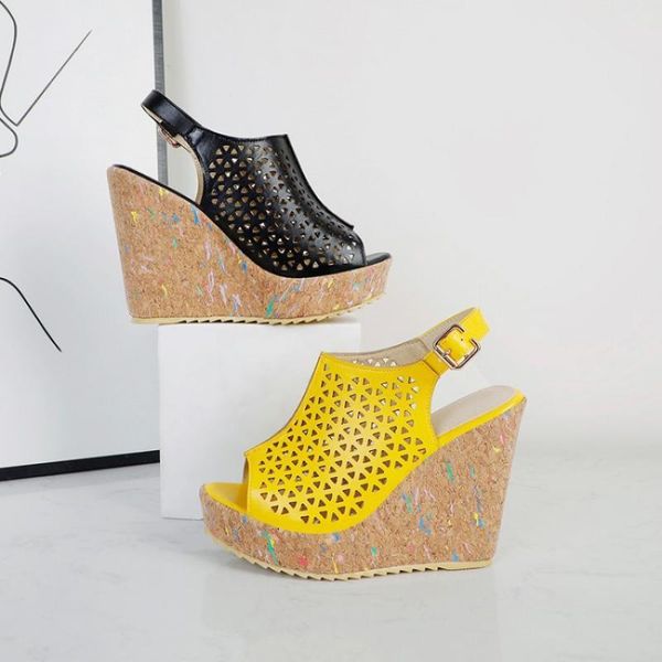 sandals 40 43 big size hallow wedges shoes for women summer platform 2021 female casual chunky lady, Black
sandals 40 43 big size hallow wedges shoes for women summer platform 2021 female casual chunky lady, Black