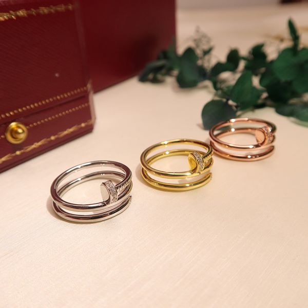 brand s925 pure silver nail ring zircon set classic two-ring screw design party temperament elegant luxury fashion couple ring
brand s925 pure silver nail ring zircon set classic two-ring screw design party temperament elegant luxury fashion couple ring