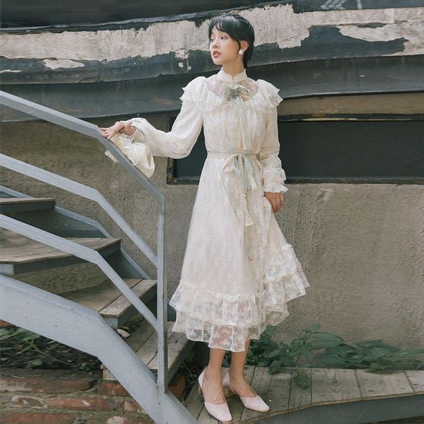casual dresses for women autumn winter dress arrival retro stand collar long sleeve woman gauze lace with brooch, Black;gray
casual dresses for women autumn winter dress arrival retro stand collar long sleeve woman gauze lace with brooch, Black;gray