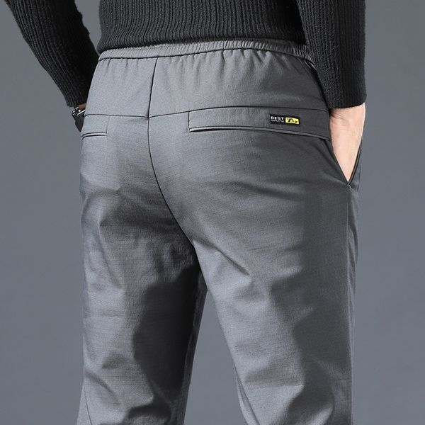 men's pants summer thin casual men clothing elastic waist straight slim mens dress fashion xfsi, Black
men's pants summer thin casual men clothing elastic waist straight slim mens dress fashion xfsi, Black