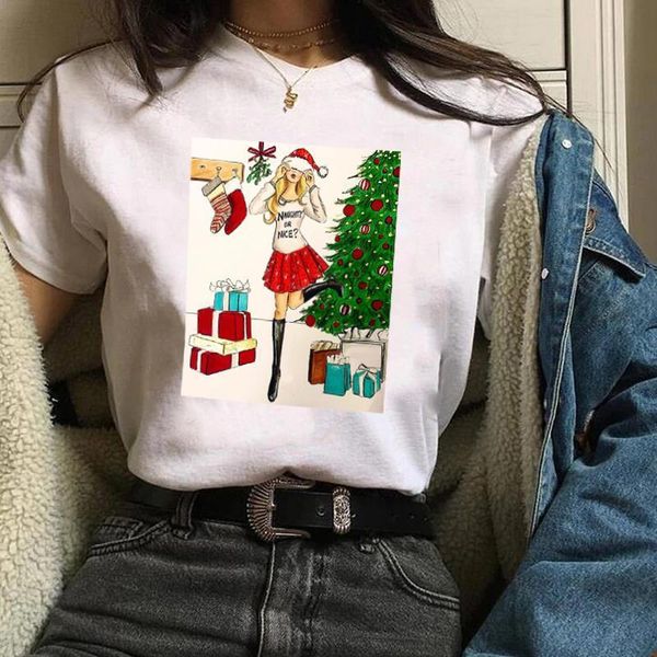 women print holiday naughty nice happy new year christmas womens tees ladies graphic female lady t-shirt t shirt t-shirts, White
women print holiday naughty nice happy new year christmas womens tees ladies graphic female lady t-shirt t shirt t-shirts, White