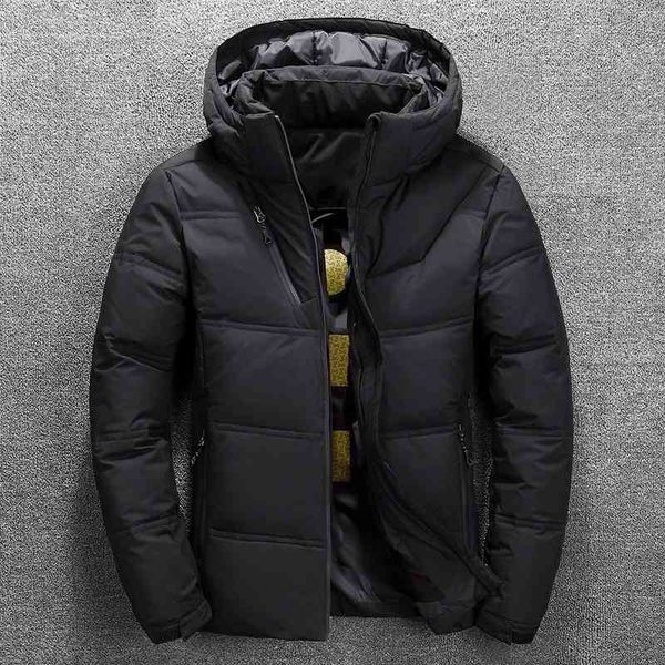 men's new down jacket korean short outdoor thickened men's winter clothes, Black