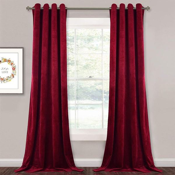 red velvet curtains bedroom blackout grommet curtains thermal insulated noise absorb window dressing for party
red velvet curtains bedroom blackout grommet curtains thermal insulated noise absorb window dressing for party