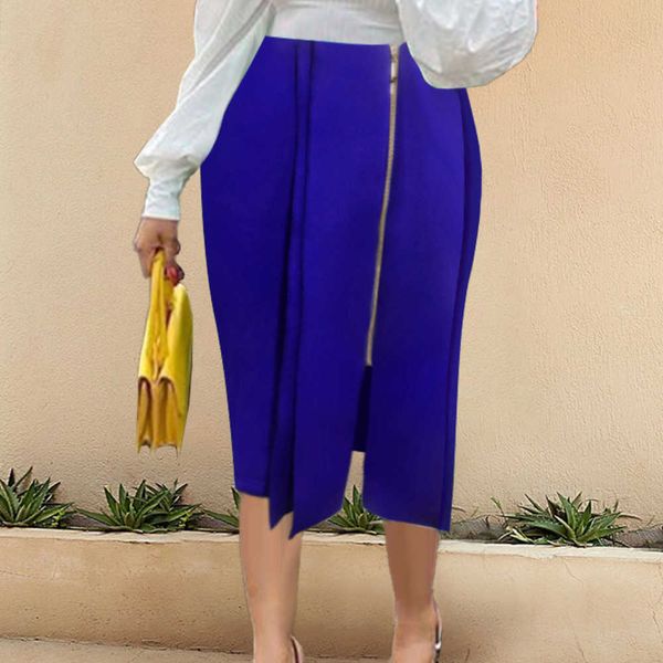 plus size skirts for women high waist metal zipper knee length office lady black blue skirt 3xl summer jupes drpshipping 2021
plus size skirts for women high waist metal zipper knee length office lady black blue skirt 3xl summer jupes drpshipping 2021