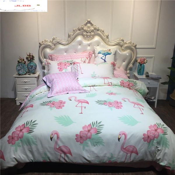bedding sets home textile flamingo pattern bedclothes cotton white pink princesses girl duvet cover pillowcase fitted sheet
bedding sets home textile flamingo pattern bedclothes cotton white pink princesses girl duvet cover pillowcase fitted sheet