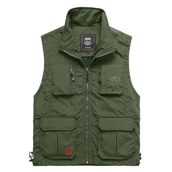 men's vests summer mesh casual multi pocket vest men military tactical sleeveless thin jacket pographer fishing hiking reporter waistco, Black;white
men's vests summer mesh casual multi pocket vest men military tactical sleeveless thin jacket pographer fishing hiking reporter waistco, Black;white