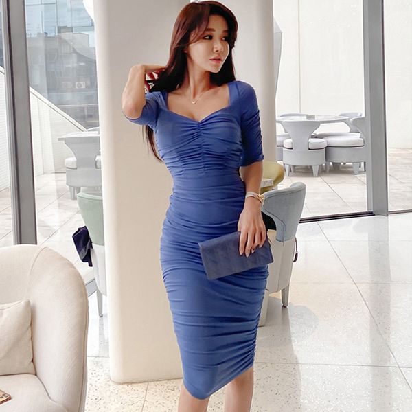 new arrival fashion bodycon women elegant summer square collar five sleeve simple temperament office lady pencil dress on3t, White;black
new arrival fashion bodycon women elegant summer square collar five sleeve simple temperament office lady pencil dress on3t, White;black