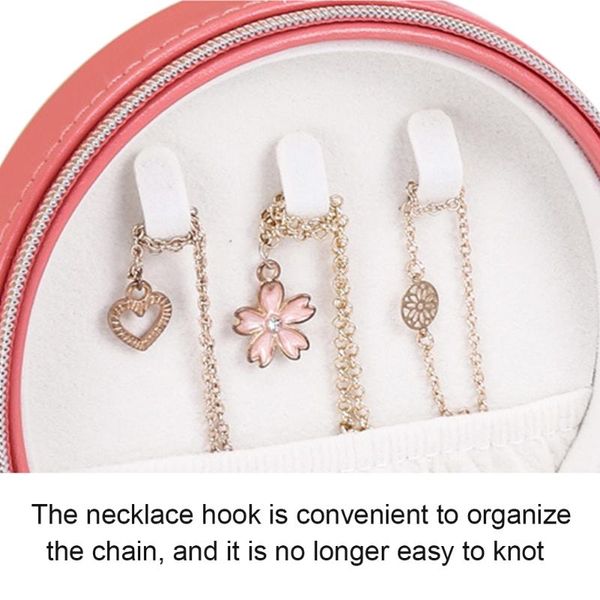 womens 1pc round jewelry box organizer pu leather rings earrings necklace storage case with multi-function large capacity travel
womens 1pc round jewelry box organizer pu leather rings earrings necklace storage case with multi-function large capacity travel