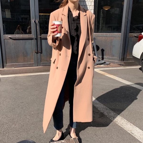 2021 new autumn winter wool women turn down collar double breasted long coat ladies elegant korean style fashion outwear z5ll, Tan;black
2021 new autumn winter wool women turn down collar double breasted long coat ladies elegant korean style fashion outwear z5ll, Tan;black