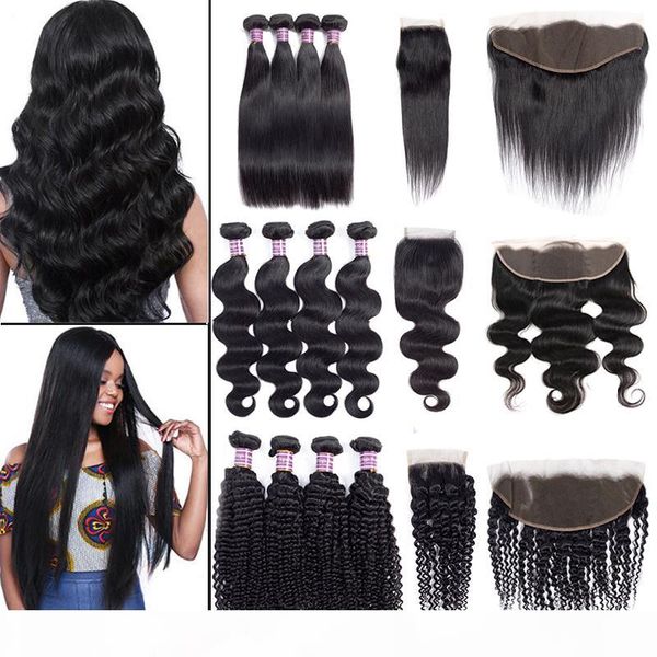 sale brazilian virgin hair straight body water deep wave bundles with closure unprocessed kinky curly human hair bundles with lace frontal, Black;brown
sale brazilian virgin hair straight body water deep wave bundles with closure unprocessed kinky curly human hair bundles with lace frontal, Black;brown