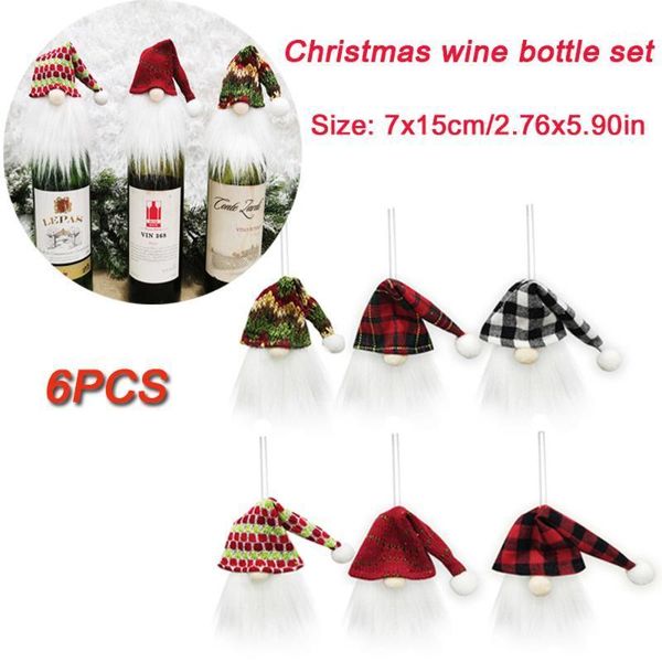 christmas decorations 6pcs wine bottle cover set faceless gnome santa ers hanging decoration tree home fireplace pendant
christmas decorations 6pcs wine bottle cover set faceless gnome santa ers hanging decoration tree home fireplace pendant