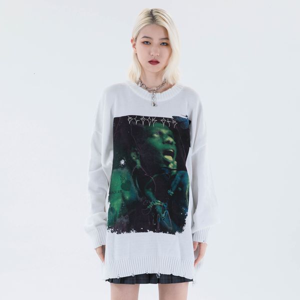 2021 new gothic horror movie printed sweater men o-neck hole ripped knitted loose high street hipster pullover travis streetwear winter kk2w, White;black
2021 new gothic horror movie printed sweater men o-neck hole ripped knitted loose high street hipster pullover travis streetwear winter kk2w, White;black