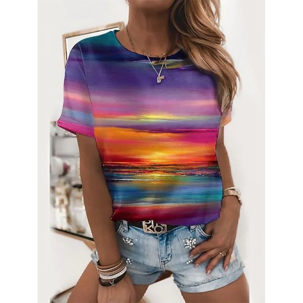 multicolor printing women is fashion word 3d printing short slim t-shirt summer casual round neck short short sleeve t-shirt, White
multicolor printing women is fashion word 3d printing short slim t-shirt summer casual round neck short short sleeve t-shirt, White