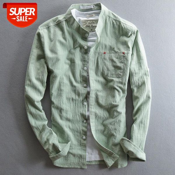autumn thin cotton and linen shirt men's korean style slim solid color stand-up collar long-sleeved chinese clothing #5d2r, White;black
autumn thin cotton and linen shirt men's korean style slim solid color stand-up collar long-sleeved chinese clothing #5d2r, White;black