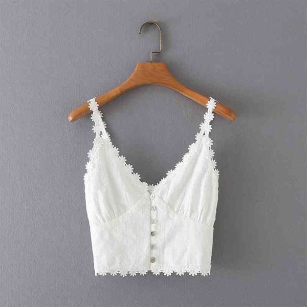 fashion summer cotton lace womens camis buttons sleeveless solid color sling streetwear, White
fashion summer cotton lace womens camis buttons sleeveless solid color sling streetwear, White