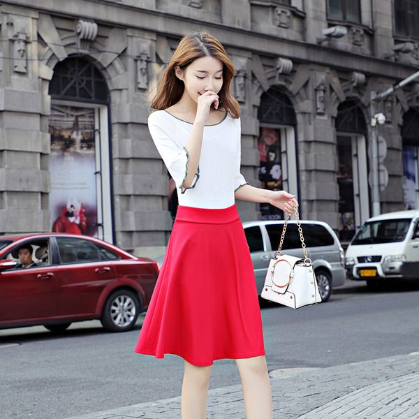 2021 new quality pleated red autumn winter women skirt vintage solid high waist a-line mini skirts office slim md3x, Black
2021 new quality pleated red autumn winter women skirt vintage solid high waist a-line mini skirts office slim md3x, Black