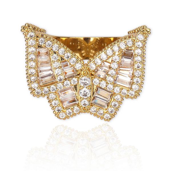 popular butterfly hip-hop men's ring full zircon trendy ring ornament sale, Silver
popular butterfly hip-hop men's ring full zircon trendy ring ornament sale, Silver