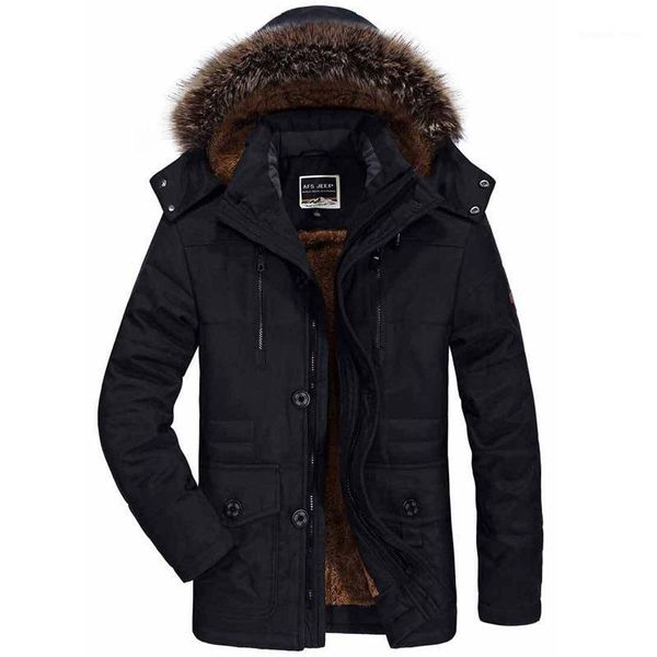 winter cotton men's clothing plus thick wool wear medium-length jacket down & parkas, Black
winter cotton men's clothing plus thick wool wear medium-length jacket down & parkas, Black