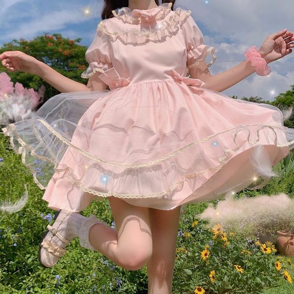 luxury casual dresses soft girl 202 summer drs light lolita princs drs, Black;gray
luxury casual dresses soft girl 202 summer drs light lolita princs drs, Black;gray