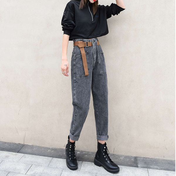 hip hop daddy thin radish 2020 harlan high waist autumn new straddle pants smoke grey loose jeans women k, Blue
hip hop daddy thin radish 2020 harlan high waist autumn new straddle pants smoke grey loose jeans women k, Blue