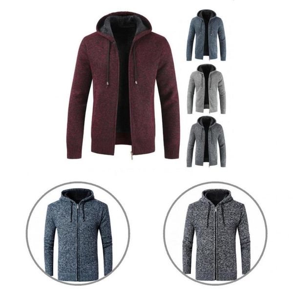 men's sweaters simple knitted jacket long sleeve skin-friendly plush lining warm cardigan sweater coat, White;black
men's sweaters simple knitted jacket long sleeve skin-friendly plush lining warm cardigan sweater coat, White;black