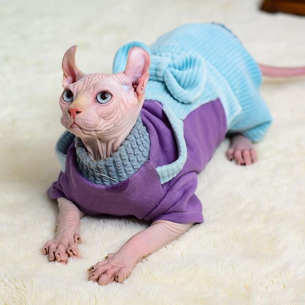 cat costumes spring autumn winter sphynx clothes stripe cotton jumpsuits for hairless classic puppy pet cats dog
cat costumes spring autumn winter sphynx clothes stripe cotton jumpsuits for hairless classic puppy pet cats dog