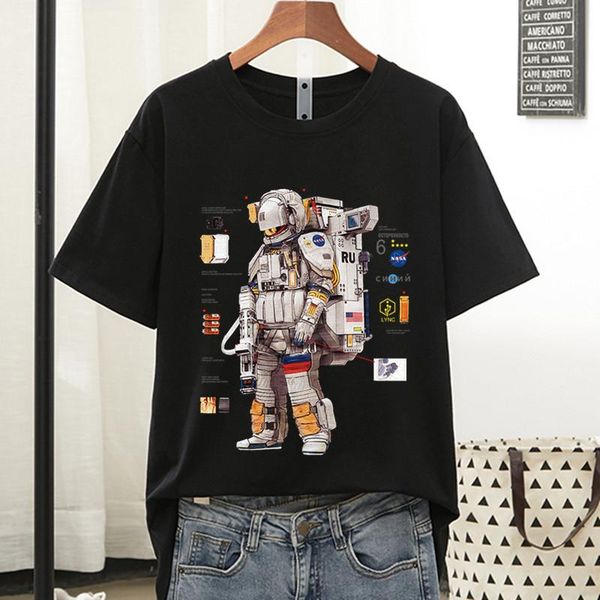 2021 summer t shirt women ru astronaut anime harajuku goth t-shirts vintage graphic oversized short sleeve tee shirt woman, White
2021 summer t shirt women ru astronaut anime harajuku goth t-shirts vintage graphic oversized short sleeve tee shirt woman, White