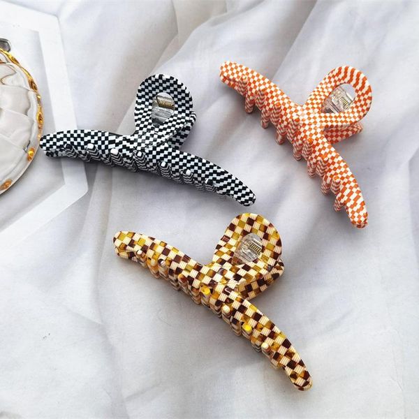 hair accessories acetate crab clamps claw clips women girls plaid retro cross hairdress styling tool pince cheveux
hair accessories acetate crab clamps claw clips women girls plaid retro cross hairdress styling tool pince cheveux