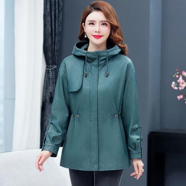 women's leather & faux coats female womens elegant hooded pu jackets ladies loose soft sheepskin oversized coat clothing black
women's leather & faux coats female womens elegant hooded pu jackets ladies loose soft sheepskin oversized coat clothing black