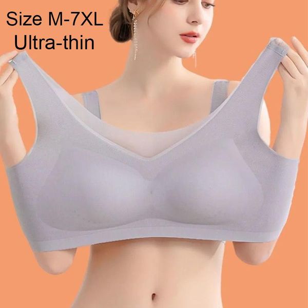 bras size -7xl women seamless ice silk summer bra underwear japan comfort plus ultra-thin, Red;black
bras size -7xl women seamless ice silk summer bra underwear japan comfort plus ultra-thin, Red;black