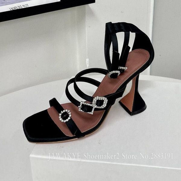 sandals narrow band crystal strange heel women diamond ankle strap party shoes clear pvc runway celebrity, Black
sandals narrow band crystal strange heel women diamond ankle strap party shoes clear pvc runway celebrity, Black